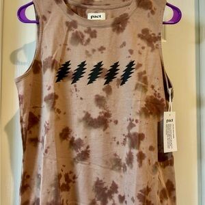 NWT Pact Grateful Dead Tie-Dye Tank Top